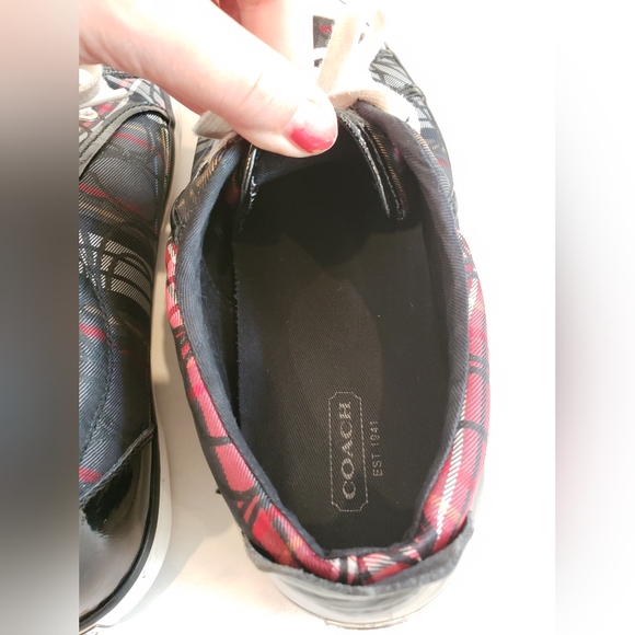 Coach "Barret" Multicolor Signature canvas/Leather Sneakers Women's Size 10B - Picture 10 of 10